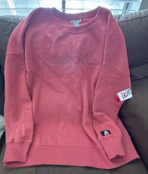 Reebok Women's Crewneck Pullover Sweatshirt in Dusty Red